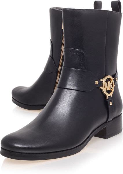 michael kors low heel boots